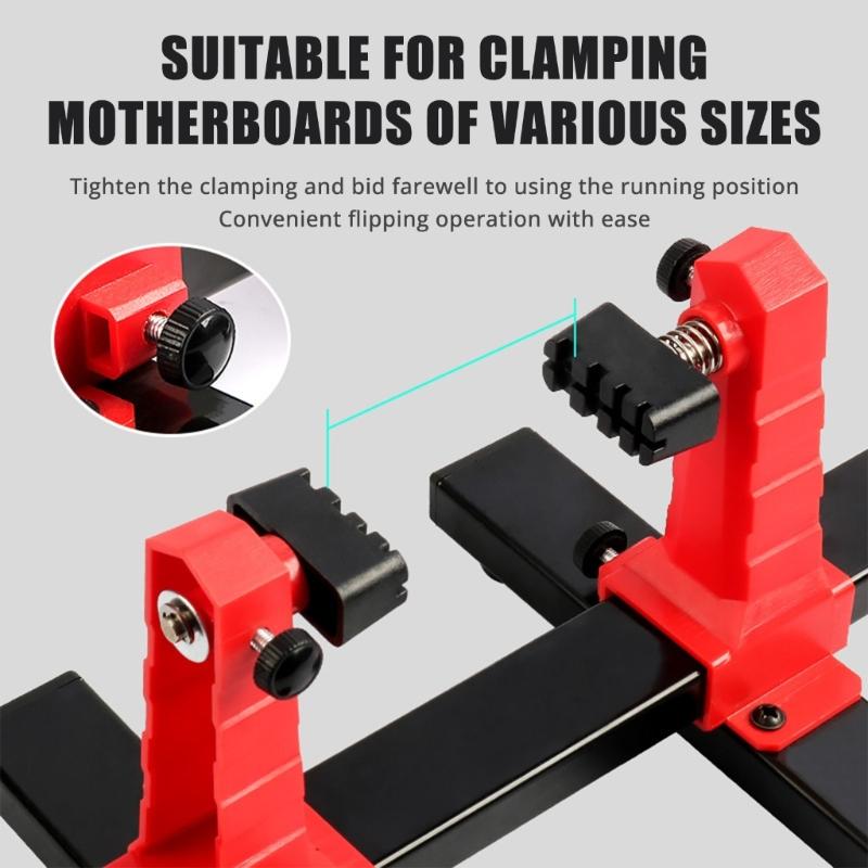 Adjustable Printed Circuit Board Holder Frame, PCB Holder Frame and Clamping for Phone Repair Soldering