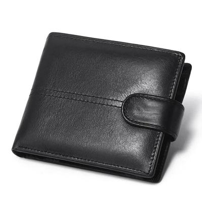 Portafoglio da uomo in vera pelle con blocco Rfid con tasca portamonete Portafoglio da dollaro Borsa in vera pelle da uomo