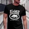 Funny Rhino Graphic Motorcycle T-Shirt