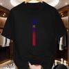 New Men‘s Round Neck Running T-shirt Spring/Summer Thin Top Handsome Print Quick Dry Short Sleeve Breathable Fitness Sports