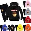 Roblox Children Hoodie Set With Printed Long Sleeve Hoodie And Comfortable Pants