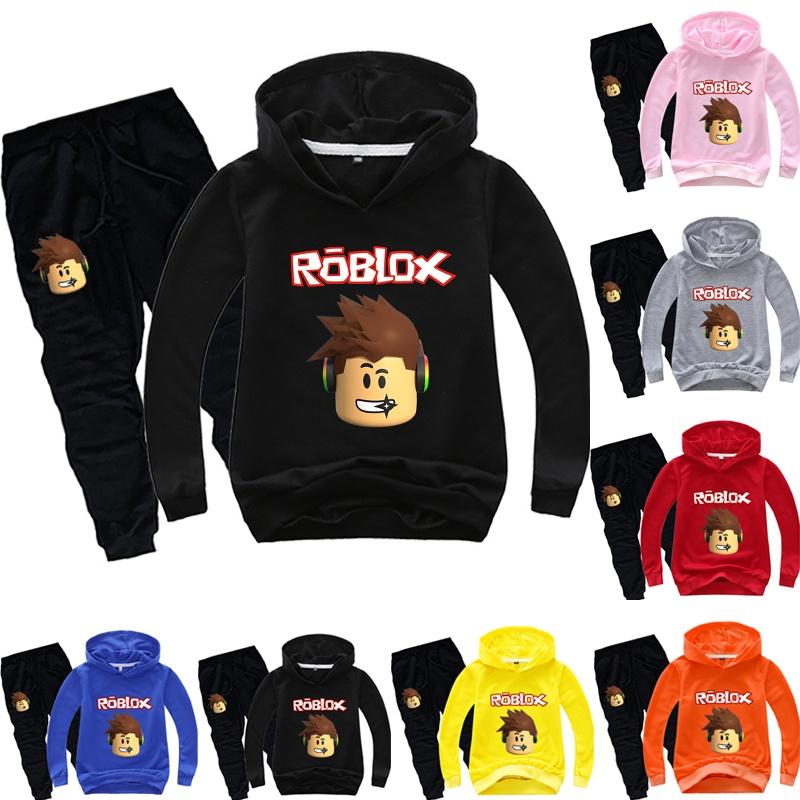 Roblox Children Hoodie Set With Printed Long Sleeve Hoodie And Comfortable Pants