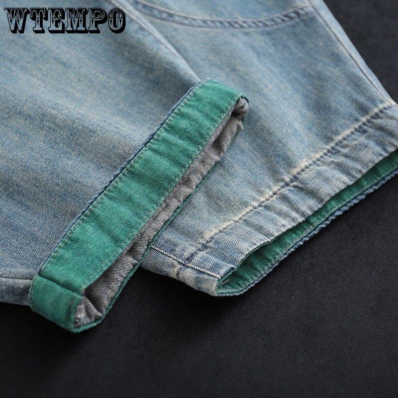 Übergroße Retro Bestickte Jeans Denim Haremshose Damenjeans Lässig Elastisch und Locker