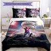 Yamal Printed 3PCS Bedding Set Breathable Duvet Cover with Pillowcases Decorative Bed Linen for Bedroom Home