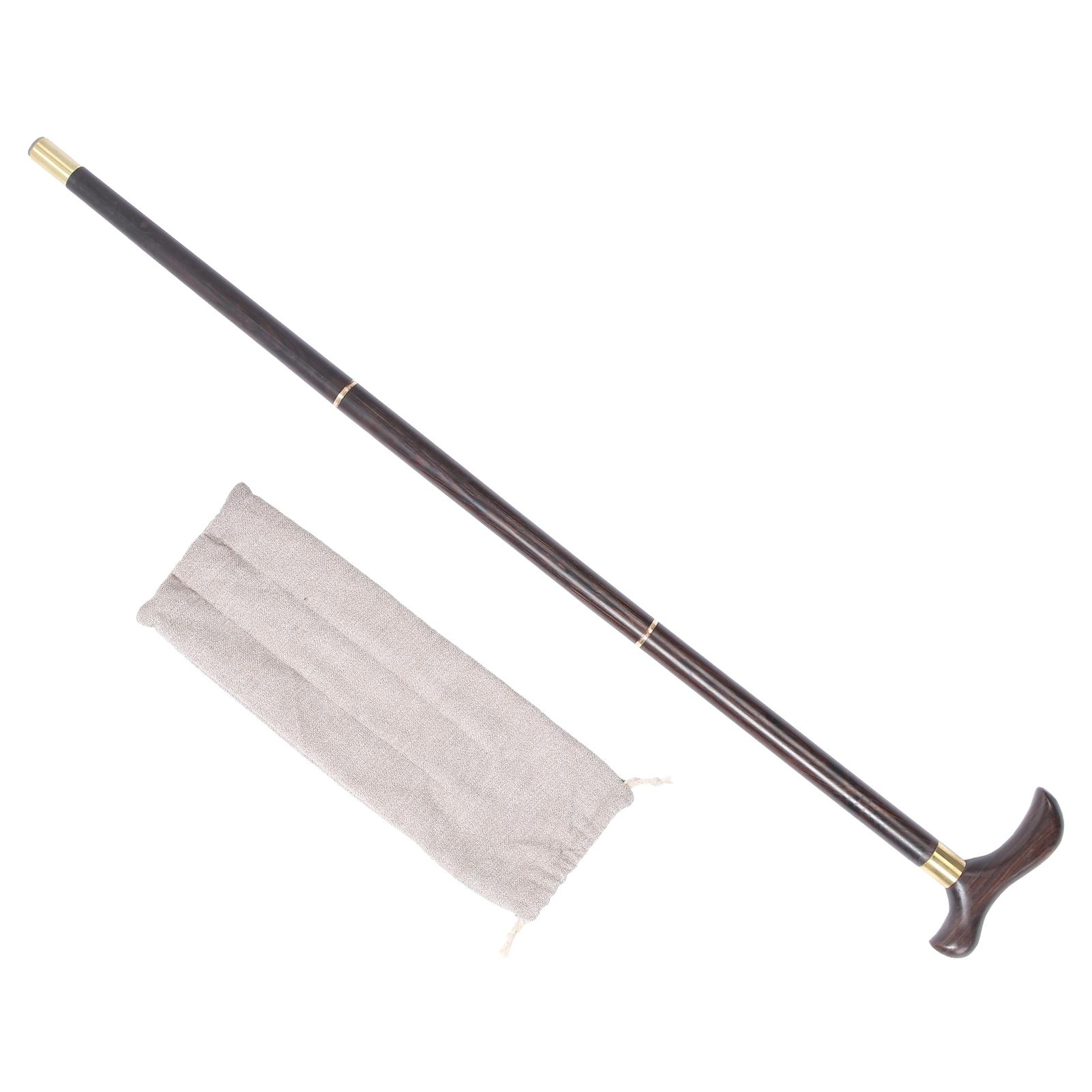 

Assembly 3 Sections Wooden Walking Cane Hiking Walking Sticks Hand Walking Stick