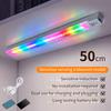 Motion Sensor LED Night Lights Rechargeable Magnetic Cabinet Lamp 5Modes RGB Light Bar For Bedroom Living Room Gaming Lighting