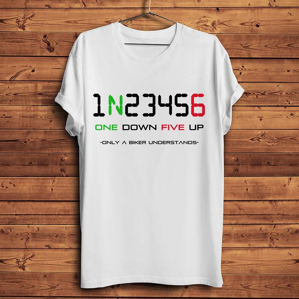 Unisexs Motorcycle Sequential Transmission TShirt Cool Biker Motorcyclist Tee Unisex Streetwear One Down Five Upbreathable S