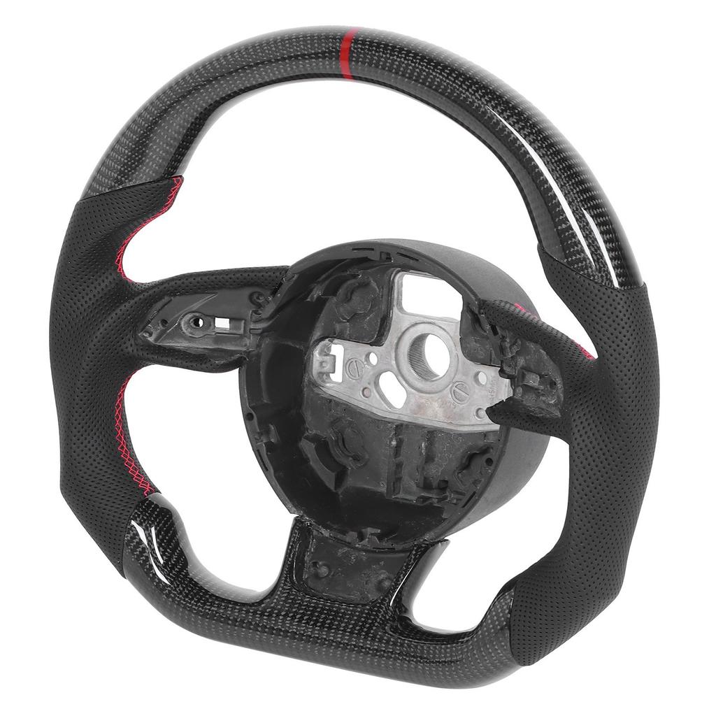 Carbon Fiber Steering Wheel Nappa Perforated Leather Fit for B8.5 RS3 RS4 RS5 RS6 RS7 20132016