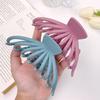 Summer Frosted Solid Color Grab Clip, Large Hair Grab, Fashionable Shower Clip