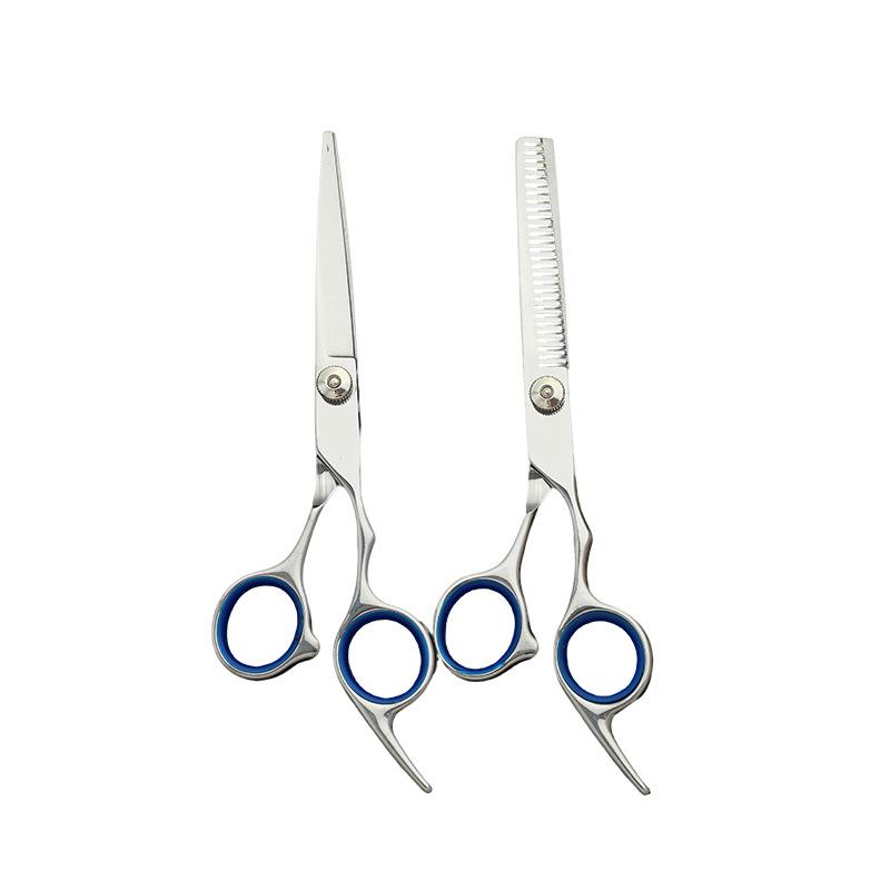 Multi-Color Hairdressing Scissor Set: Flat & Tooth Scissors for Salon Use