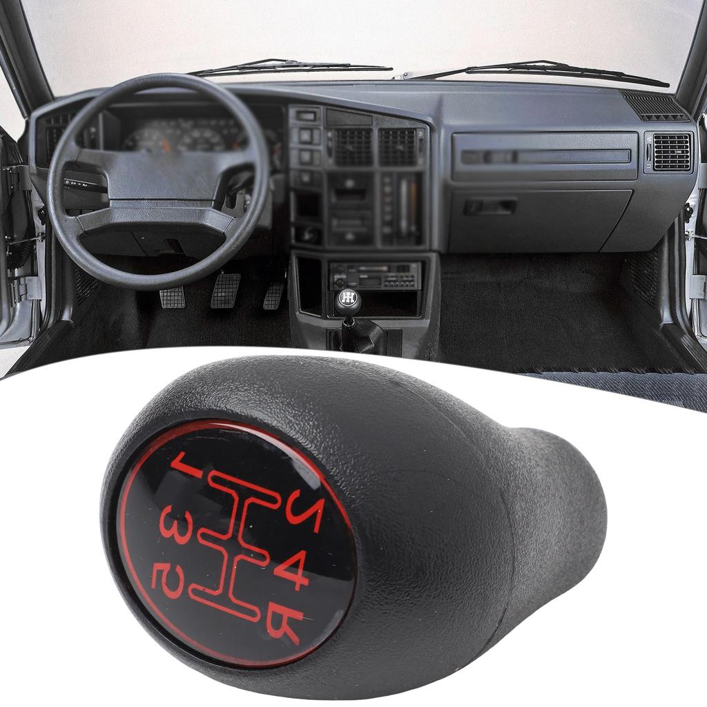 Gear Knob 5 Speed Gear Shift Knob Car Modification Interior Accessory High-Quality Plastic Perfect Fit For Models Plastic Red