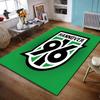 Hannover 96 Logo On Green Background Non-slip Rug Suitable for Living Room and Bedroom Sofas