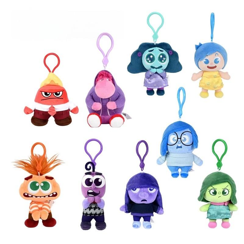 Out Inside Character Plush Keychain Cartoon Backpack Pendant Cute Kids Gift