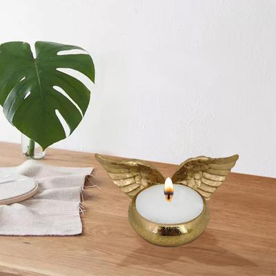 Angel Figurine Candle Holder Ornament Feather Collection for Church Home Decoration Sympathy Gifts