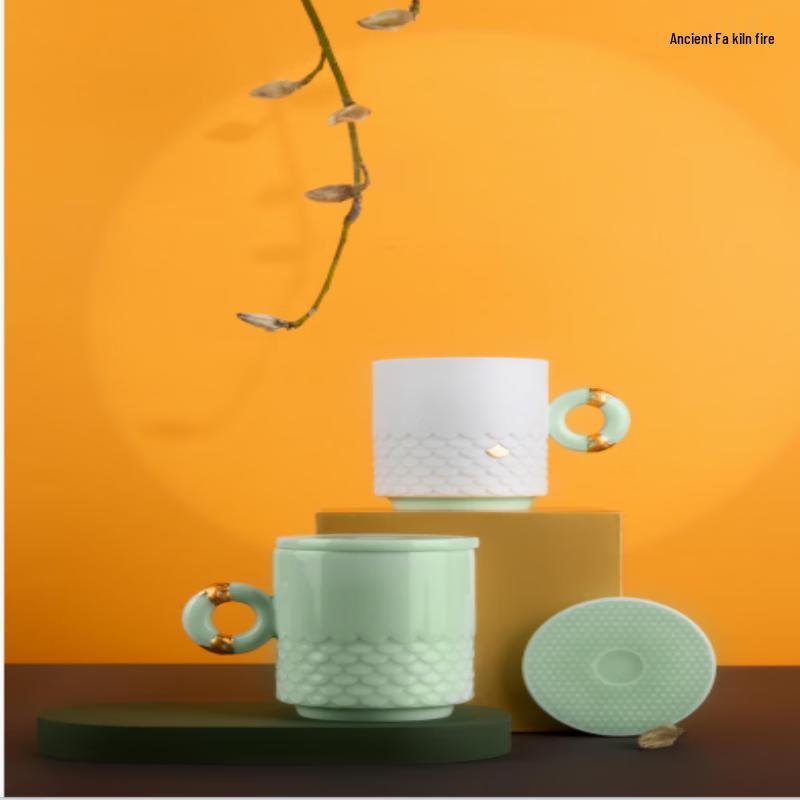 Guwu Kiln Golden Dragon Ceramic Tea Set