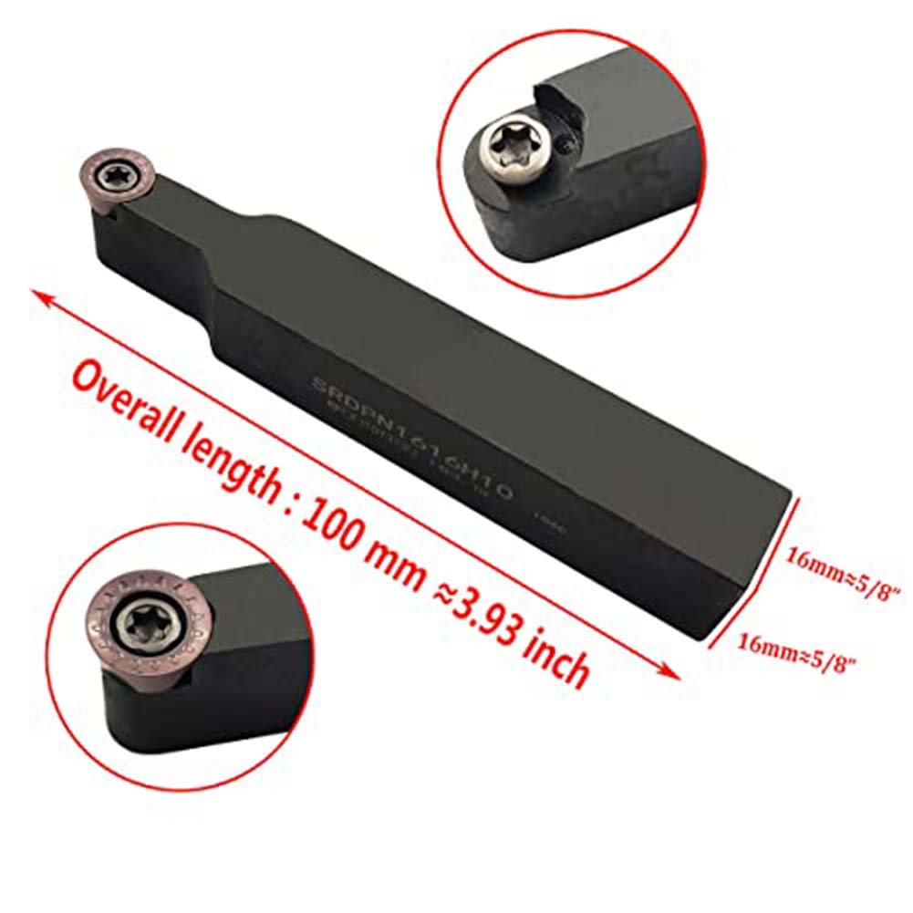 10pcs RPMT10T3 MOE R5 Carbide Insert 1pcs SRDPN1616H10 Shelf 1pcs Handle For Various Processing Environments