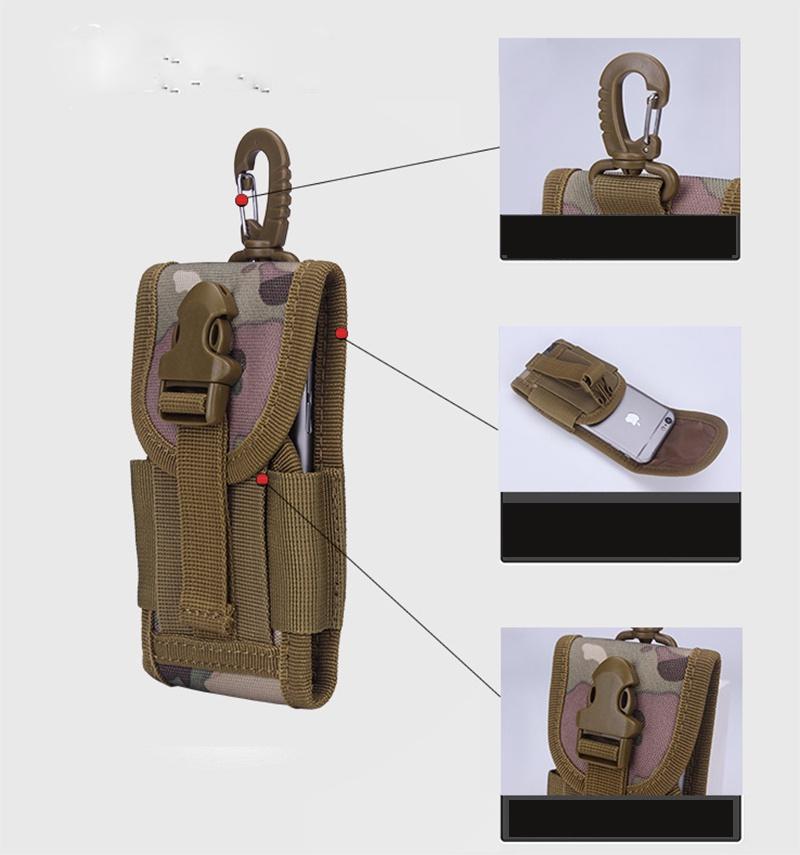 Robuste 5,5 Zoll Armee Taktische Tasche für Handy Haken Abdeckung Beutel Hülle Langlebig