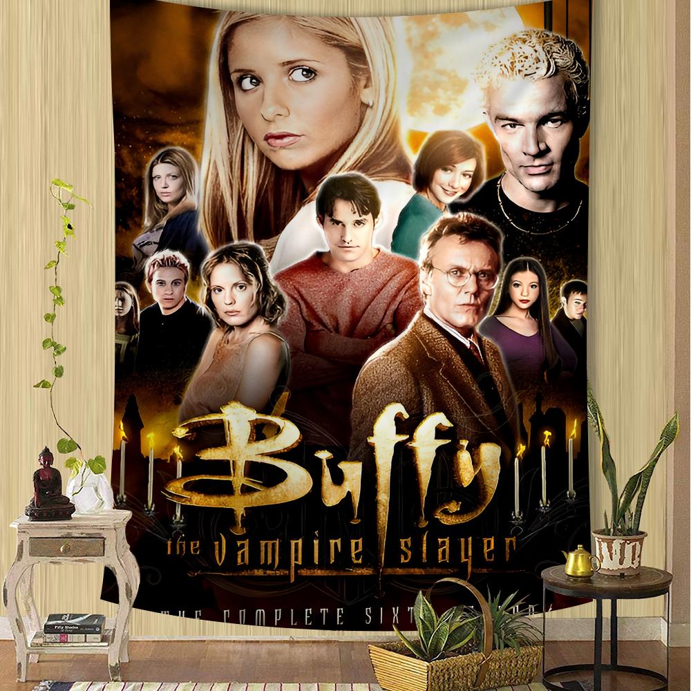 Buffy the Vampire Slayer Colorful Tapestry Wall Hanging Cheap Hippie  Bohemian Wall Tapestries Mandala Wall Hanging Sheets