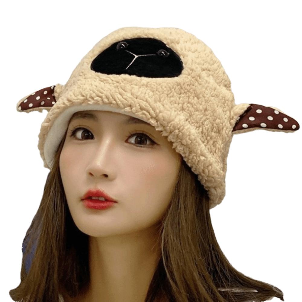Warm Plush Beanie Cap Soft Fluffy Costume Hat Fashion Cosplay Party Hat for Women