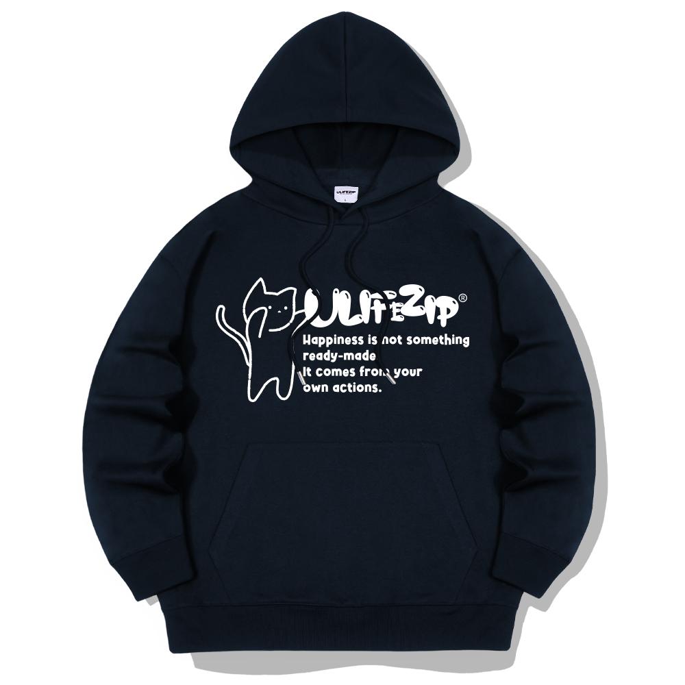 Jump Cat Oversized Hoodie 5 Colors [Ulzi_5026] (A Type)
