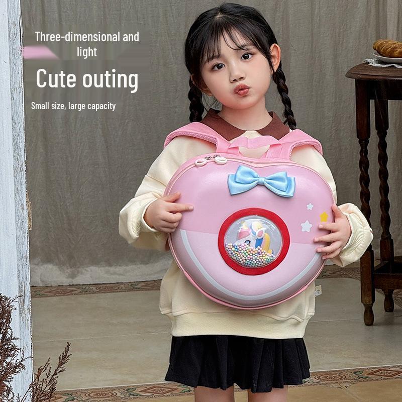 

New Unicorn Heart Lightweight Waterproof Backpack for Kindergarten синий