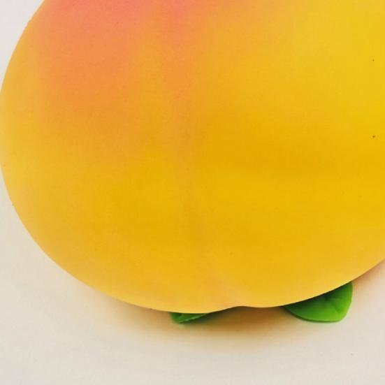 Realistic Fruit Toy Giant Simulated Peach Squeeze Toy Stress Relief Sensory Pinch Fidget Toys Ball for Home Office Relaxation Squeezable