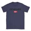 Men Flag of Denmark T Shirts  Cotton Clothing Leisure Short Sleeve Crew Neck Tees Plus Size TShirts