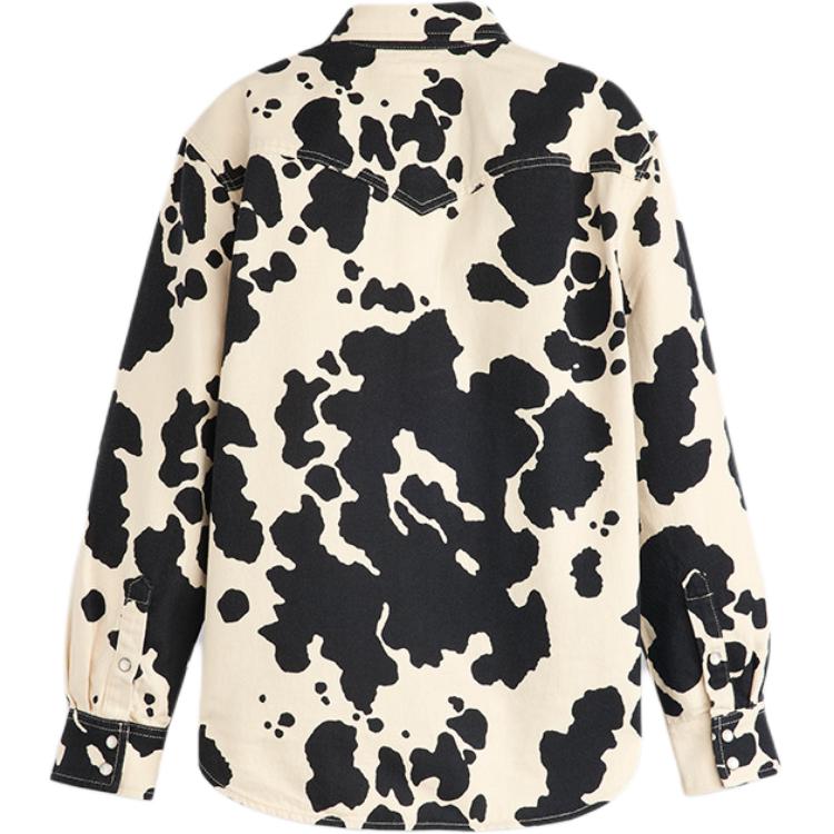 Levis X Toy Story Collaboration FW25 French Vintage Cow Print Long Sleeve Shirt Men Shirts 0034F0000