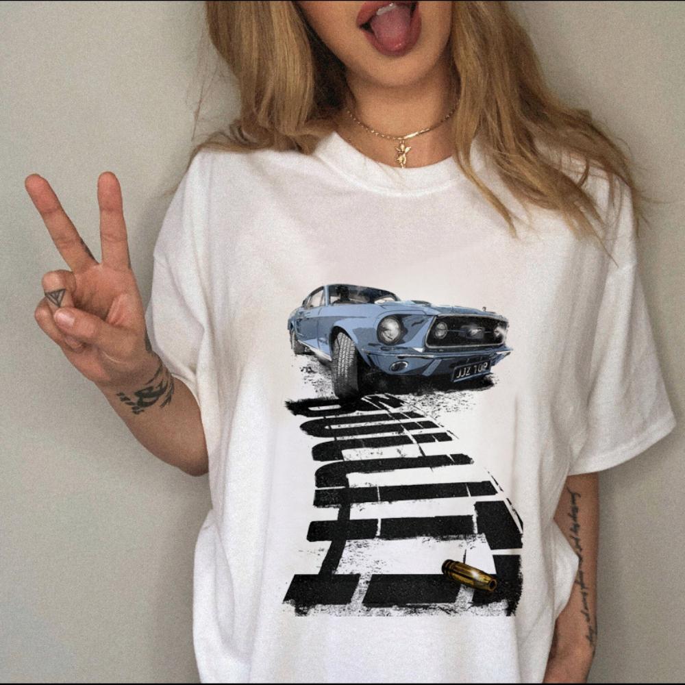 Women TShirt Retro Witch Style TShirt Y2K Aesthetic Casual Loose Fit Top Sun Moon Stars Harajuku Graphic Print Daily Streetwear