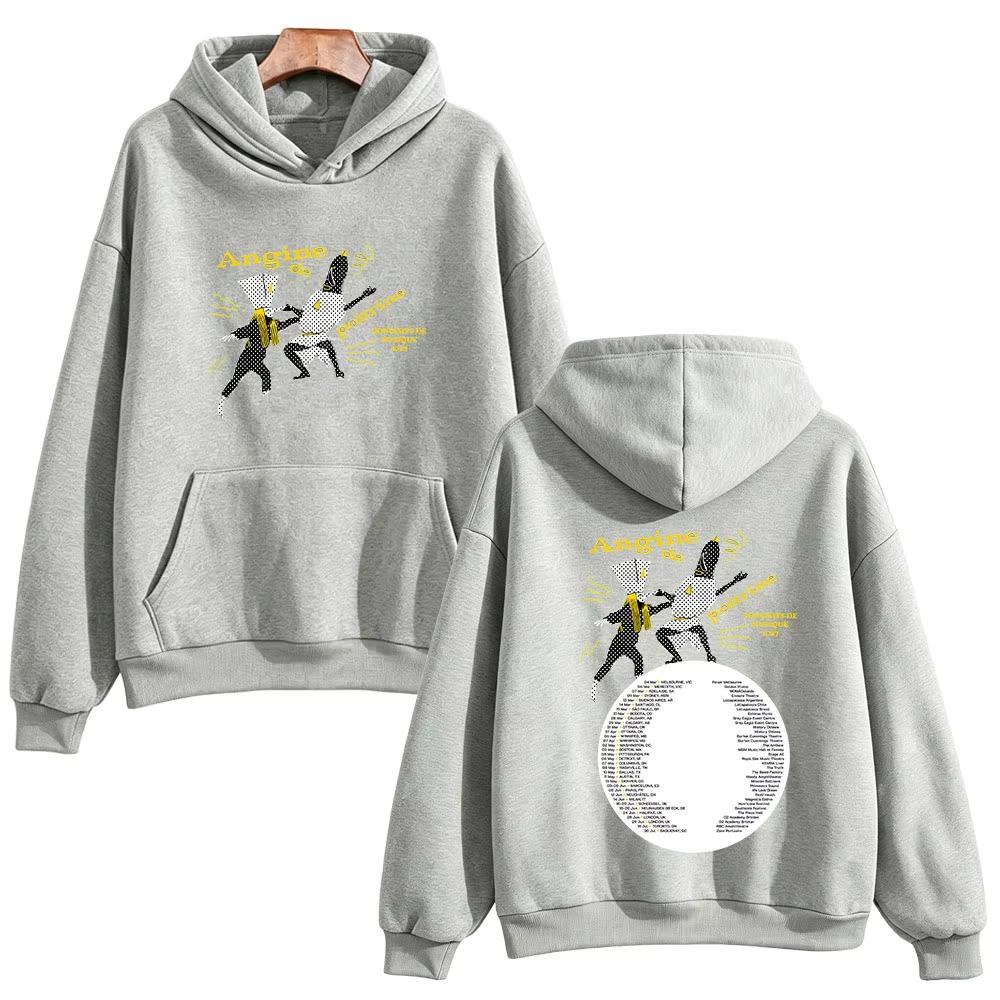Hot Sale Angine De Poitrine CONCERTS DEMUSIQUE 2027 Hoodies Unisex Harajuku Hip Hop Punk Sweatshirt Warm Yet Not Bulky for Autumn & Winter