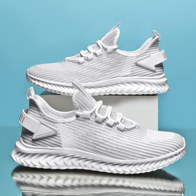 Men's shoes spring and summer breathable mesh sports shoes ultra-light hollow casual wind running sports men's shoes