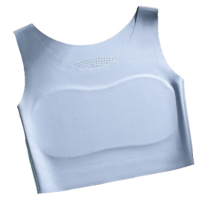 Seamless Chest Binder Sports Bra for Women - Shockproof, Anti-Protrusion, Super Flat Chest Design