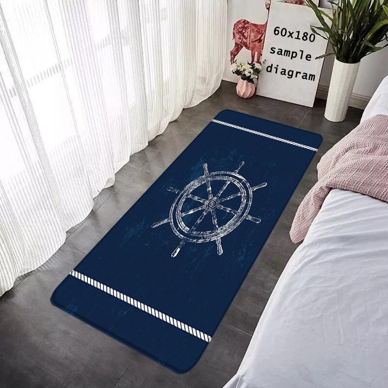 Entrance Doormat Sailor Navigator Anchor Rudder Balcony Rugs Living Room Carpet Foot Mats Bath Rug Floor Mat Non-slip Home Decor