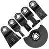 6Pcs Oscillating Multi Tool Saw Blades Set, Universal Star Lock Multifunctional Cutting Blades for Wood Plastic Metal, Oscillating Tool Accessories