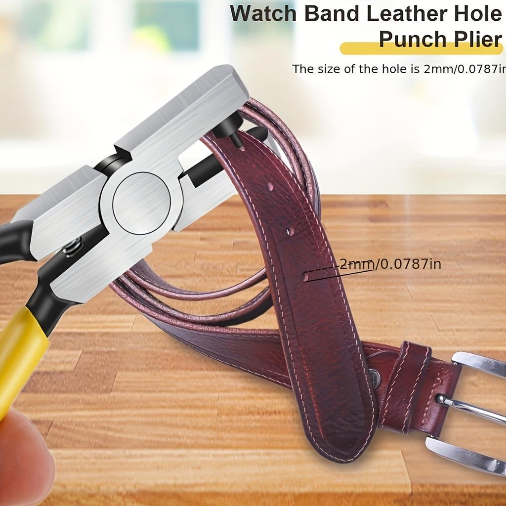 Clește de perforat din oțel tungsten pentru piele, 2,0 mm, universal, pentru curea de mână