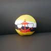 20/10cm Brunei Darussalam Polandball Plüschtier Countryball Stoffpuppe Anhänger Heimdekoration