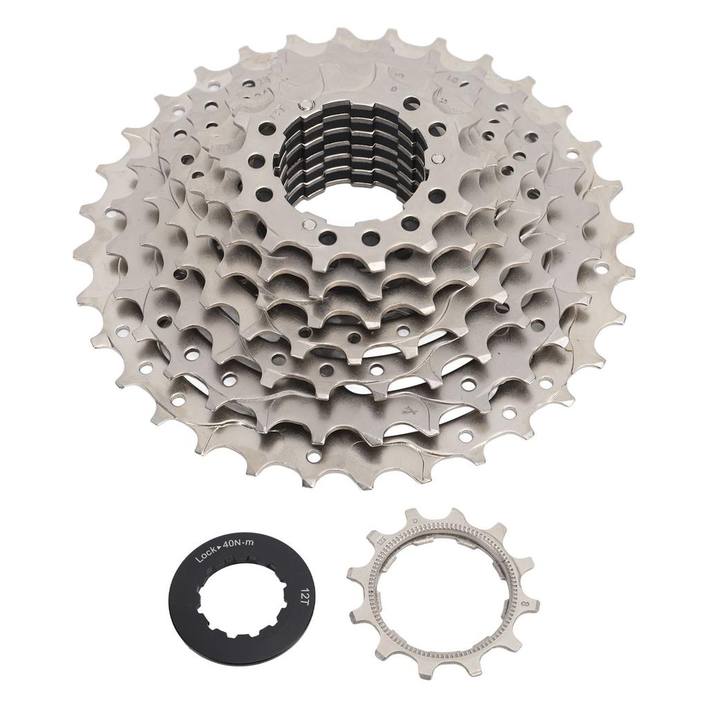 Bike Freewheel Aluminum Alloy 8 Speed 12 To 32T Noiseless Lightweight Cycling Cassette for Electric Bike