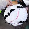 Finish Product Halloween Paper Lantern Foldable Black Bat Handheld Lantern  Haunted House