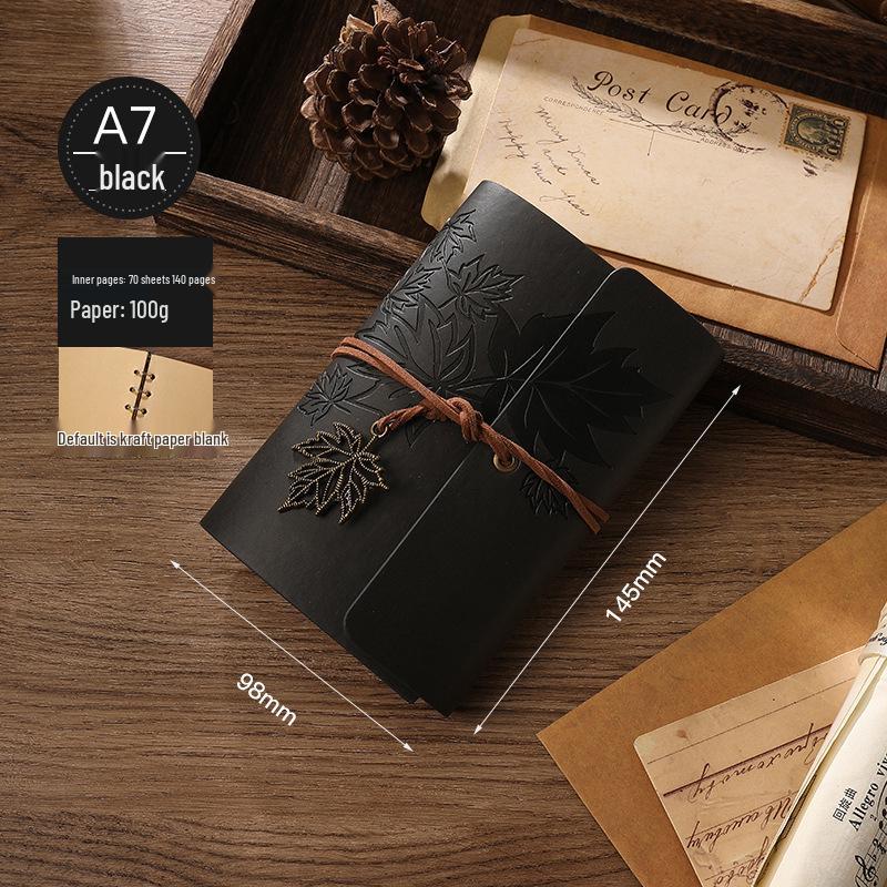 Draagbaar Kraftpapier Reisaanmeldboek: Losbladig DIY Dagboek Notitieboek