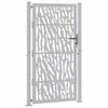 VidaXL Porte de jardin acier résistant aux intempéries design tracés, porte de clôture, porte extérieure, porte en métal, 4100987