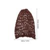 Handmade Crochet Hair Net Snood Women Mesh Wrap Sleep Cap Long Hair Protection Anti- Frizz Prevention Soft Comfortable Fit