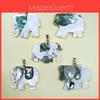 Handcrafted Cartoon Elephant Shell Pendant Jewelry For Kids And Teens