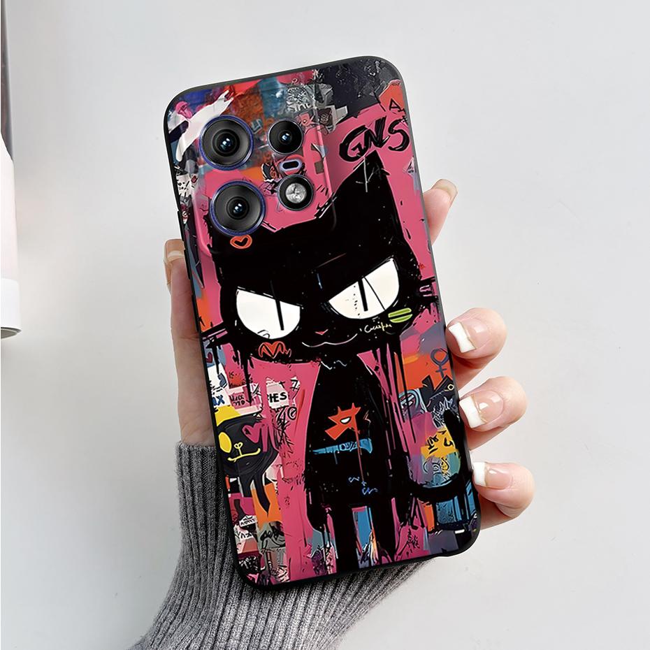 For Motorola Edge 50 Pro Ultra Fusion Case Stylish Pattern Soft Silicone Back Cover for Moto Edge 50 Pro Ultra Fusion Capa Funda