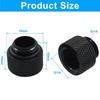 4Pcs G1/4" Male To Female External Adapter G1/4 X 10mm Male To Female Extender Fitting with O-Ring for Computer Water Cooling System (Black)