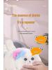 Quchao Hug Meow Simulated Cat Plush Toy with Talking, Blinking, and Tail Wagging Features for Kids
