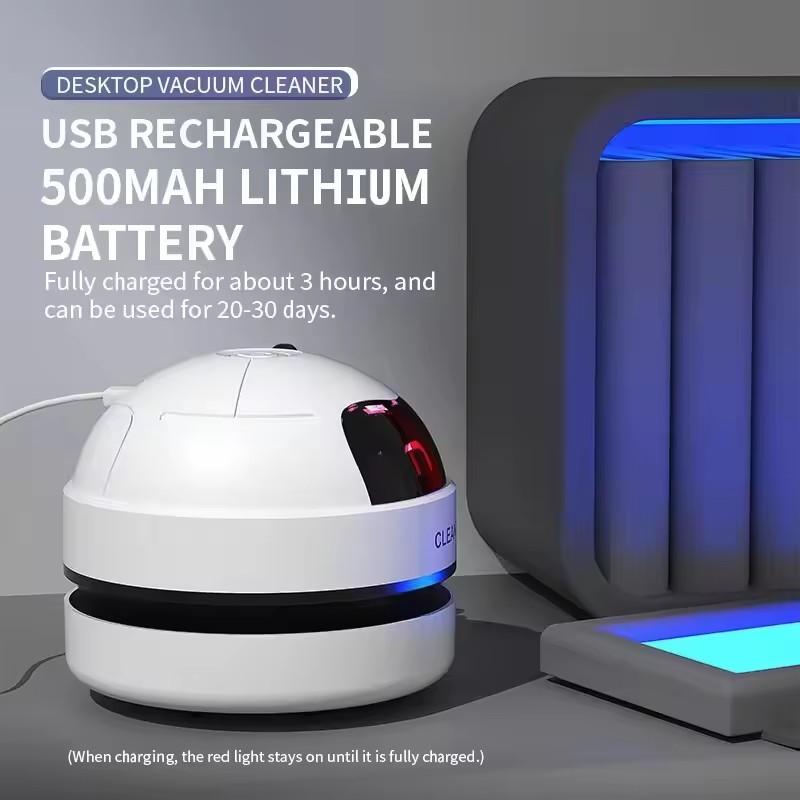 Vacuum Cleaner Desktop Mini Rechargeable Cleaner Rubber Shavings Keyboard Cleaner Portable Automatic Dust Extractor