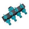 Hose Connector Splitter 1 In 4 Out ABS Garden Hose Pipe Splitter for Yard and  