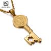 Kalen New Vintage Key Pendant Necklaces For Women Men Stainless Steel Religious Link Chain Choker Necklaces Gifts