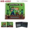 ROBLOX Game Peripheral Wallet Cartoon Print Short Fold Card Holder Unisex Coin Purse Leather 1pcs