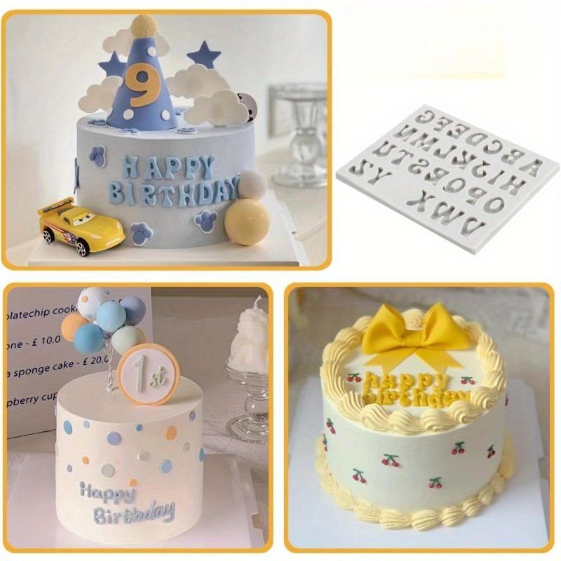 Silicone Alphabet and Number Molds for Baking, Includes Uppercase and Lowercase Letters Ideal for Fondant Kitchen Baking Tools